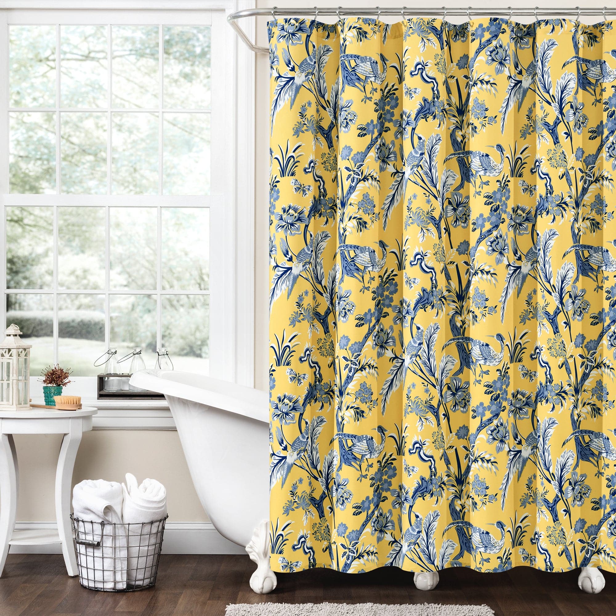 Dolores Waterproof Fabric Shower Curtain with Hooks - Elegant Bathroom Decor for Modern Homes & Apartments