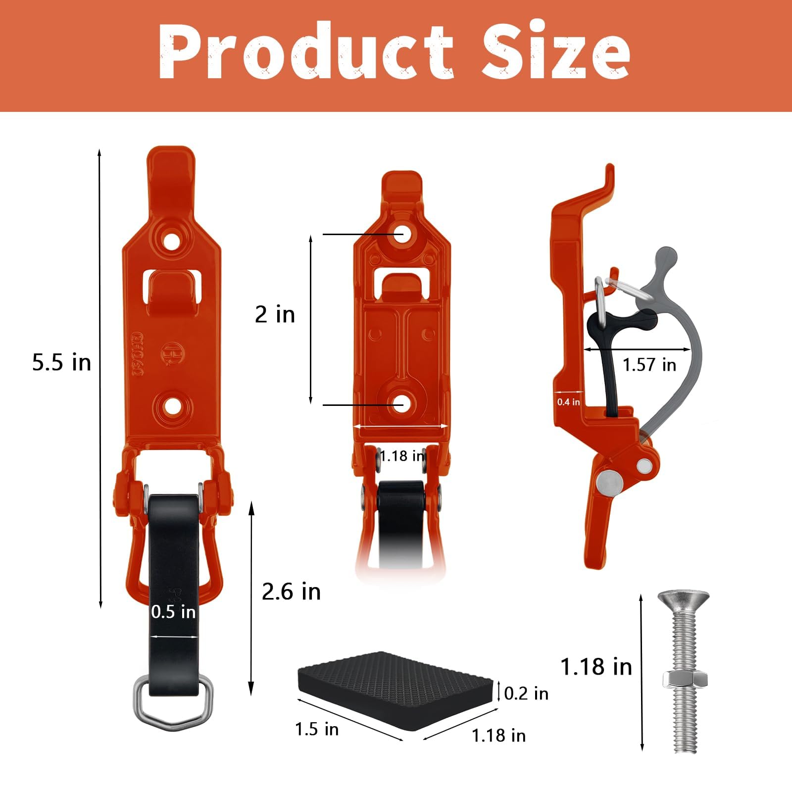 8PCS Shovel Mount for Roof Rack - Heavy Duty Overland Gear & Rotopax Mount Shovel Holder for Trucks - Universal Tool Holder with Rubber Clamp Grip - Fits Wall Mount & Pole Clamp - Perfect for Off-Road Adventures, Camping & Emergency Preparedness