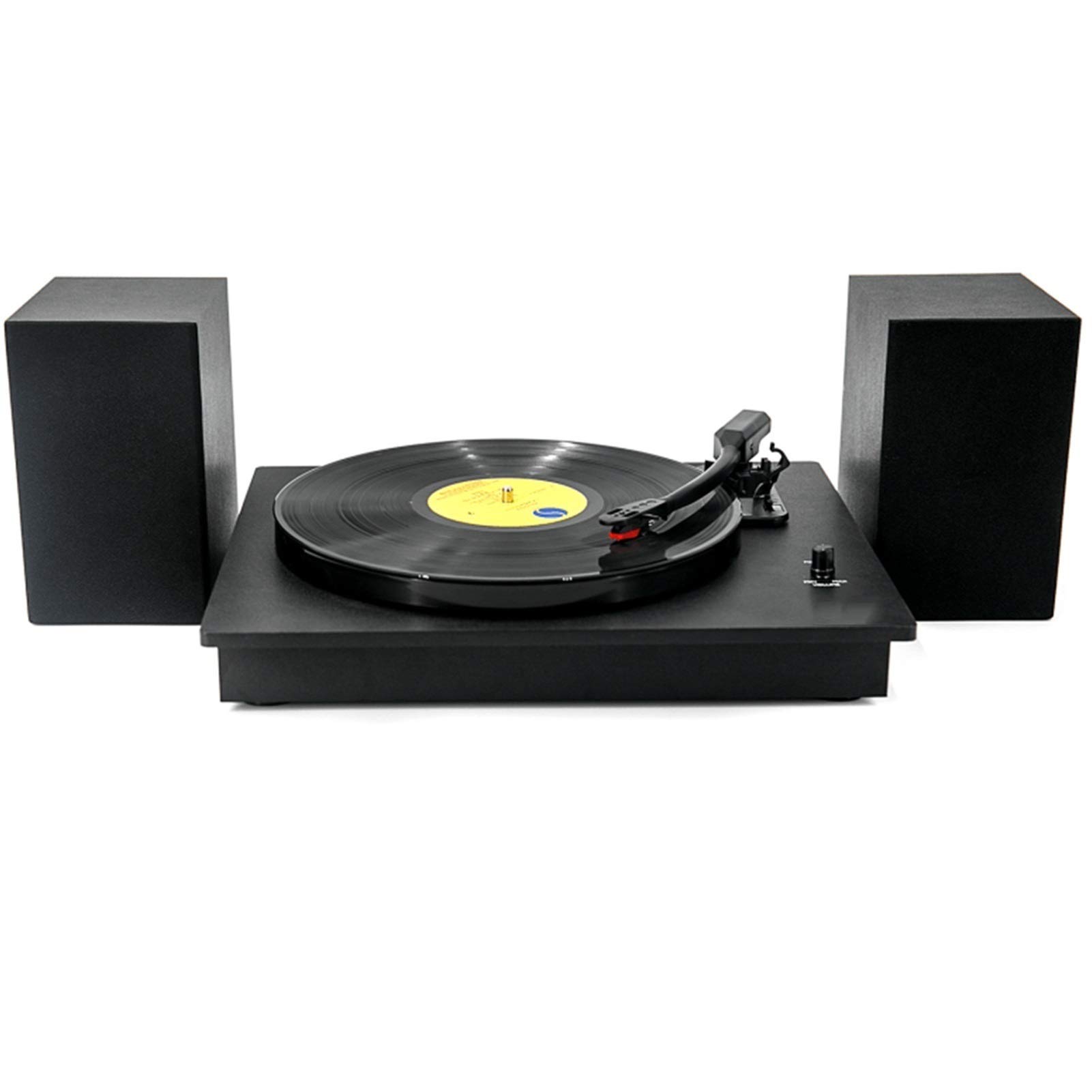 Wireless Bluetooth Vinyl Record Player with External Speakers - 3-Speed (33/45/78 RPM) Turntable for Vinyl Records - Perfect for Home Entertainment, Parties & Vintage Music Lovers