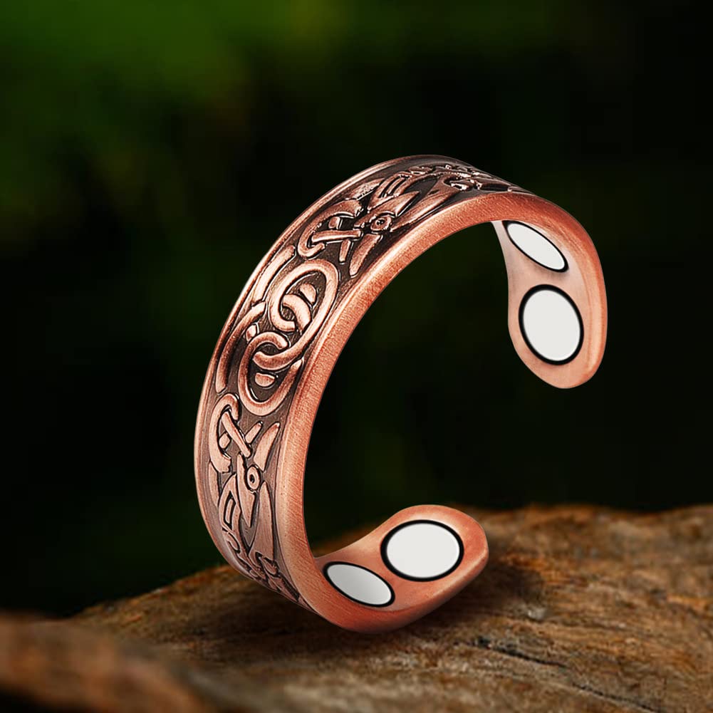 Vintage Solid Copper Women's Ring - 2.3