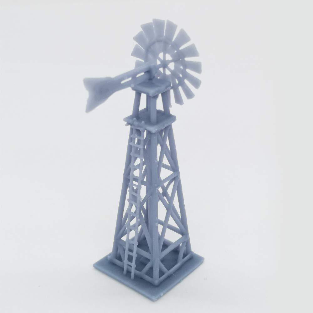 Outland Models Old West Windmill Accessory - 1:160 N Scale Model Train Scenery for Western Theme Railroad Layouts | Perfect for Dioramas & Miniature Landscapes