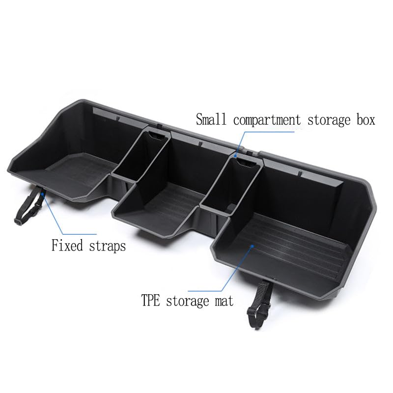 2024 Tesla Cybertruck Rear Under Seat Storage Box Organizer - Waterproof Truck Bed Storage Container for Tools, Gear & Accessories - Perfect for Camping, Road Trips & Outdoor Adventures