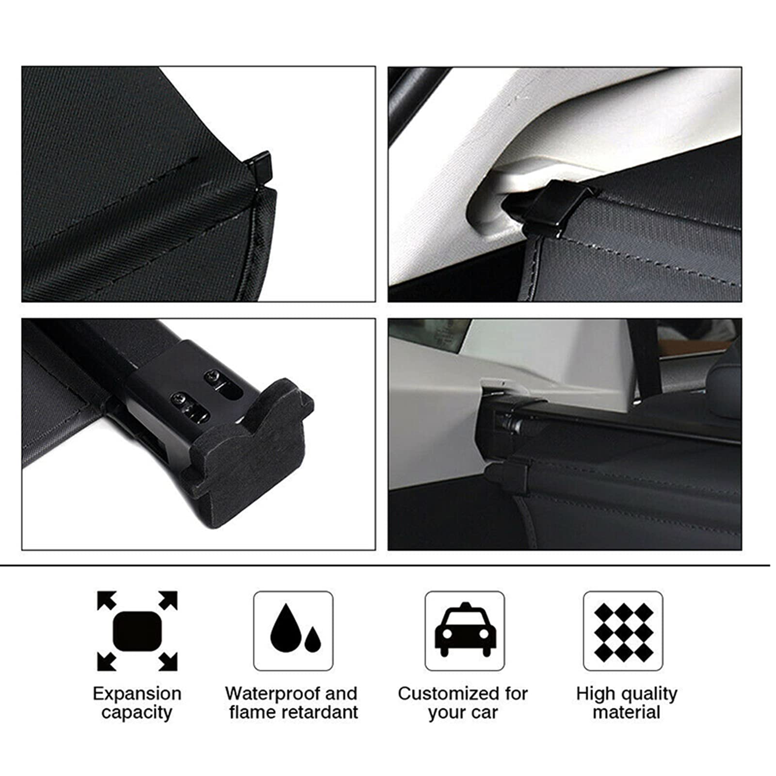 Retractable Cargo Cover for Land Rover Range Rover Sport 2014-2018 - Rear Trunk Shade Protector | UV Protection & Privacy Shield | Perfect for Road Trips, Grocery Hauling & Outdoor Adventures