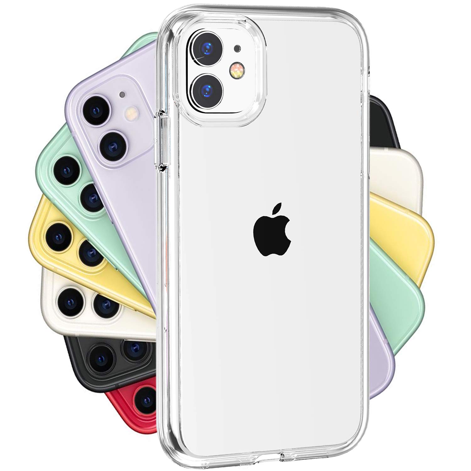 FanTEK Clear Crystal TPU Phone Case for iPhone 11 (6.1 Inch) - Shockproof & Scratch Resistant Protective Cover | Perfect for Everyday Use, Work & Travel