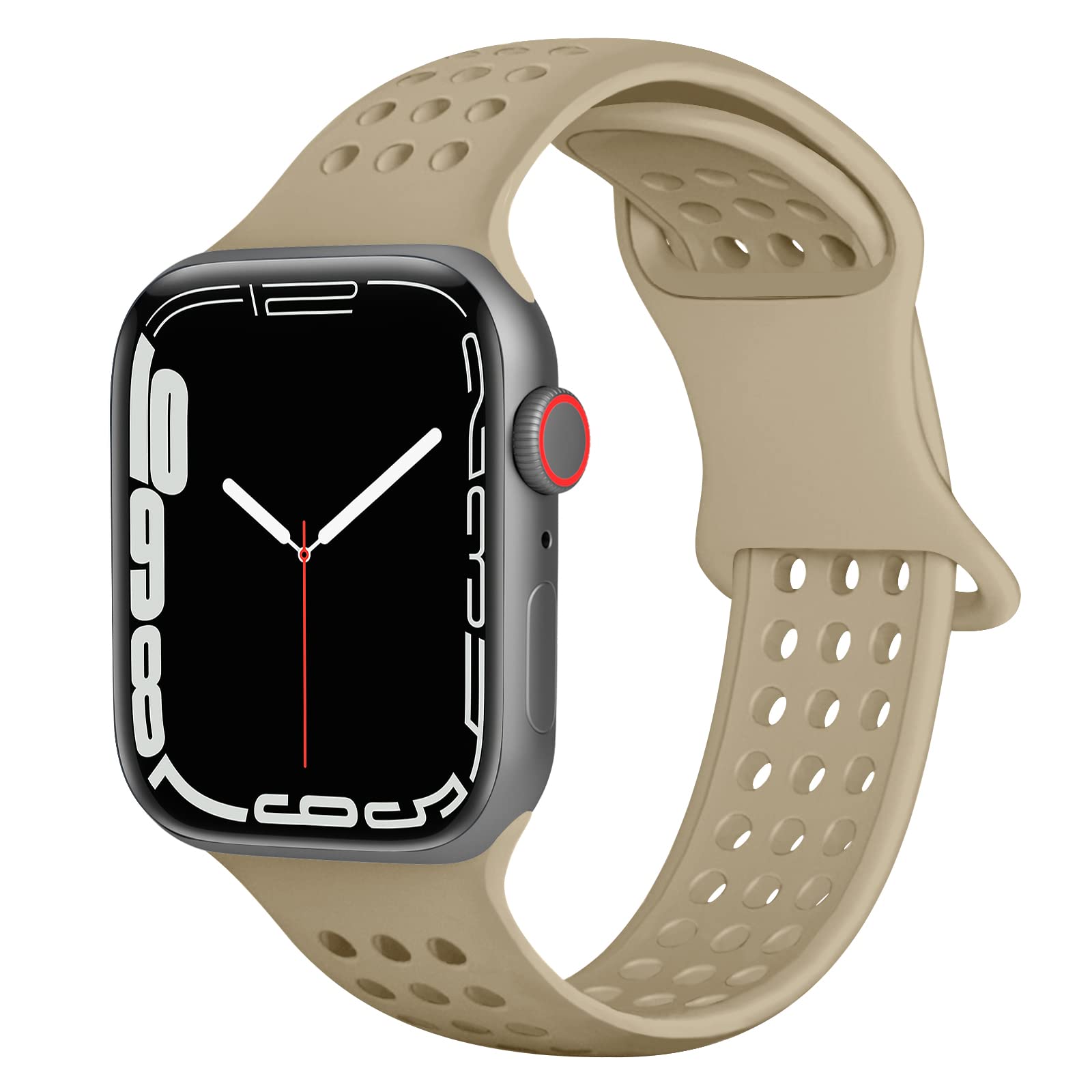 Lyfatz Sport Bands for Apple Watch 38mm 40mm 41mm 42mm 44mm 45mm 49mm - Soft Breathable Silicone Replacement Strap Compatible with iWatch Series SE Ultra 8 7 6 5 4 3 2 1 - Perfect for Running, Gym Workouts & Everyday Wear