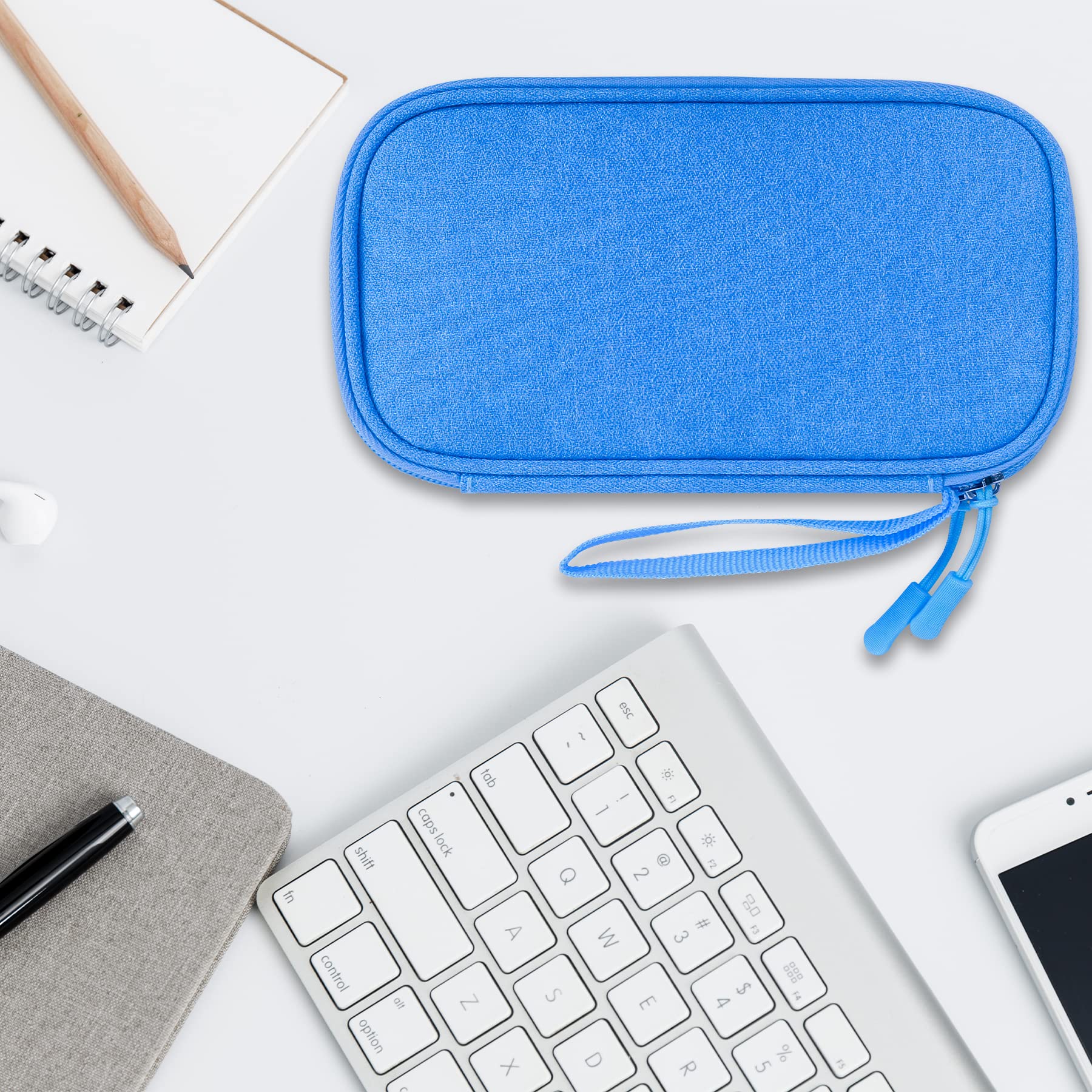 Lacdo Travel Cable Organizer - Double Layer Charger Case for Phone, Power Bank & Accessories | Perfect for Travel & Daily Use