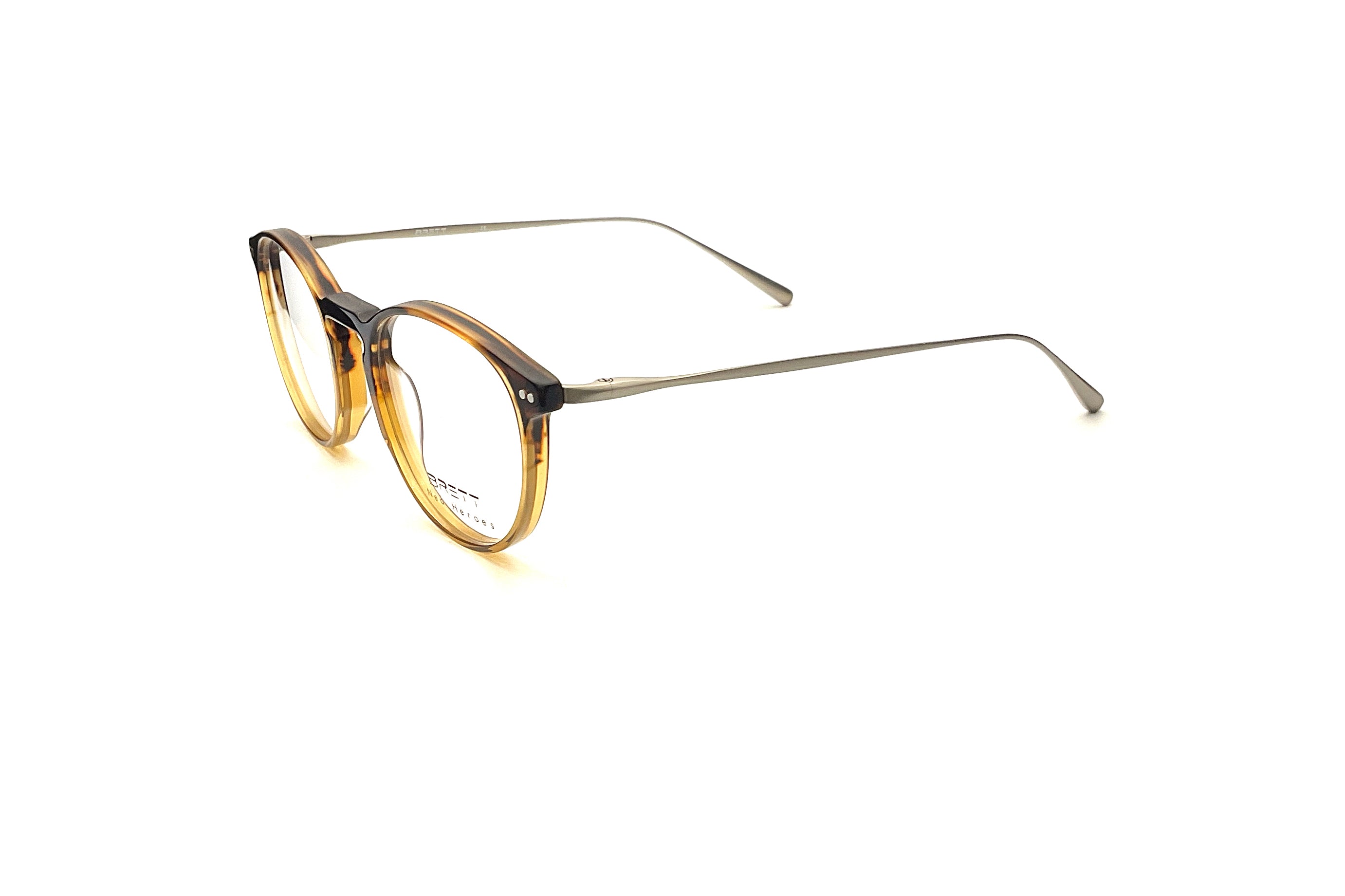 BRETT Eyewear Miles Sunglasses - Gradient Brown/Silver Frame for Men & Women | UV Protection, Fashion Eyewear for Outdoor Activities, Driving, and Travel