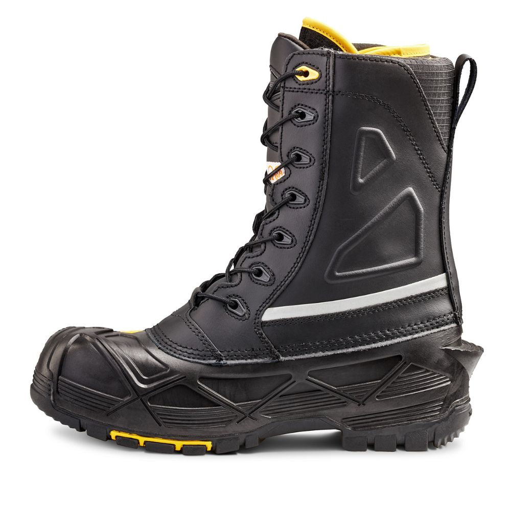 Terra Crossbow Waterproof Winter Safety Boots with Composite Toe - Black 915605 | Slip-Resistant Work Boots for Construction, Hiking & Outdoor Activities