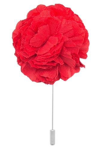 Premium Cotton Lapel Pin - Red Portsalon Style for Men & Women | Perfect for Suits, Blazers, and Formal Attire