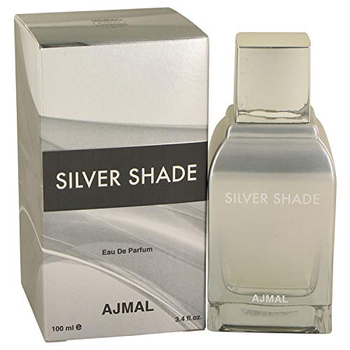Ajmal Silver Shade Eau De Parfum Spray 3.4 oz - Unisex Fragrance for Women & Men - Long Lasting Luxury Scent for Date Night, Office & Special Occasions