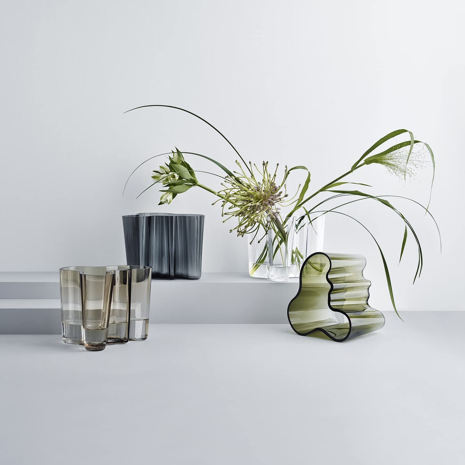 Iittala 1051436 Alvar Aalto Collection Crystal Glass Vase - Elegant Scandinavian Home Decor for Living Room, Dining Table & Wedding Centerpieces