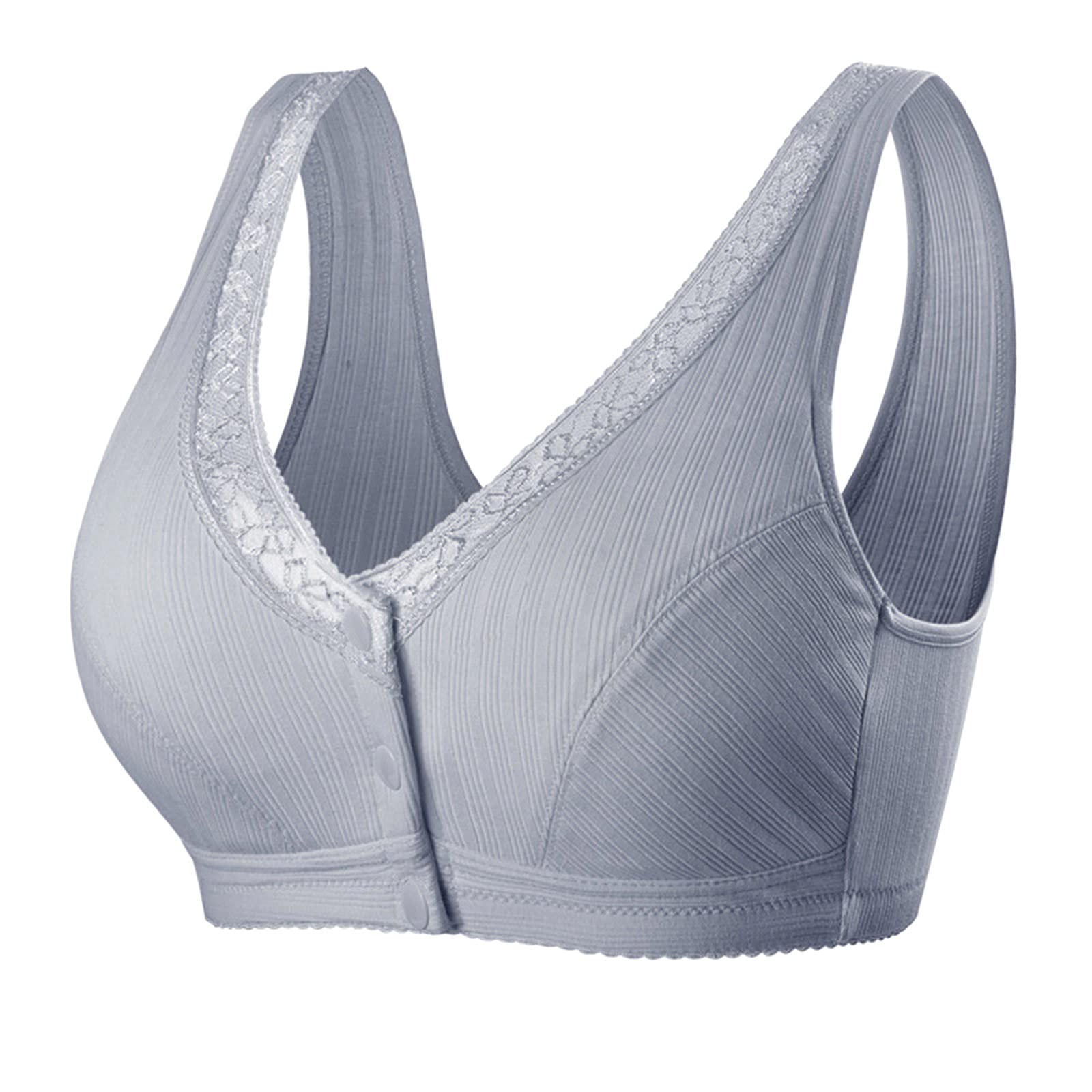 GTMANG Women's Cotton Lactation Sleep Bra - Wireless Nursing Bra for Breastfeeding Moms - Comfortable Maternity & Postpartum Underwear - Large Size - White - Perfect for Sleeping, Lounging & Light Exercise
