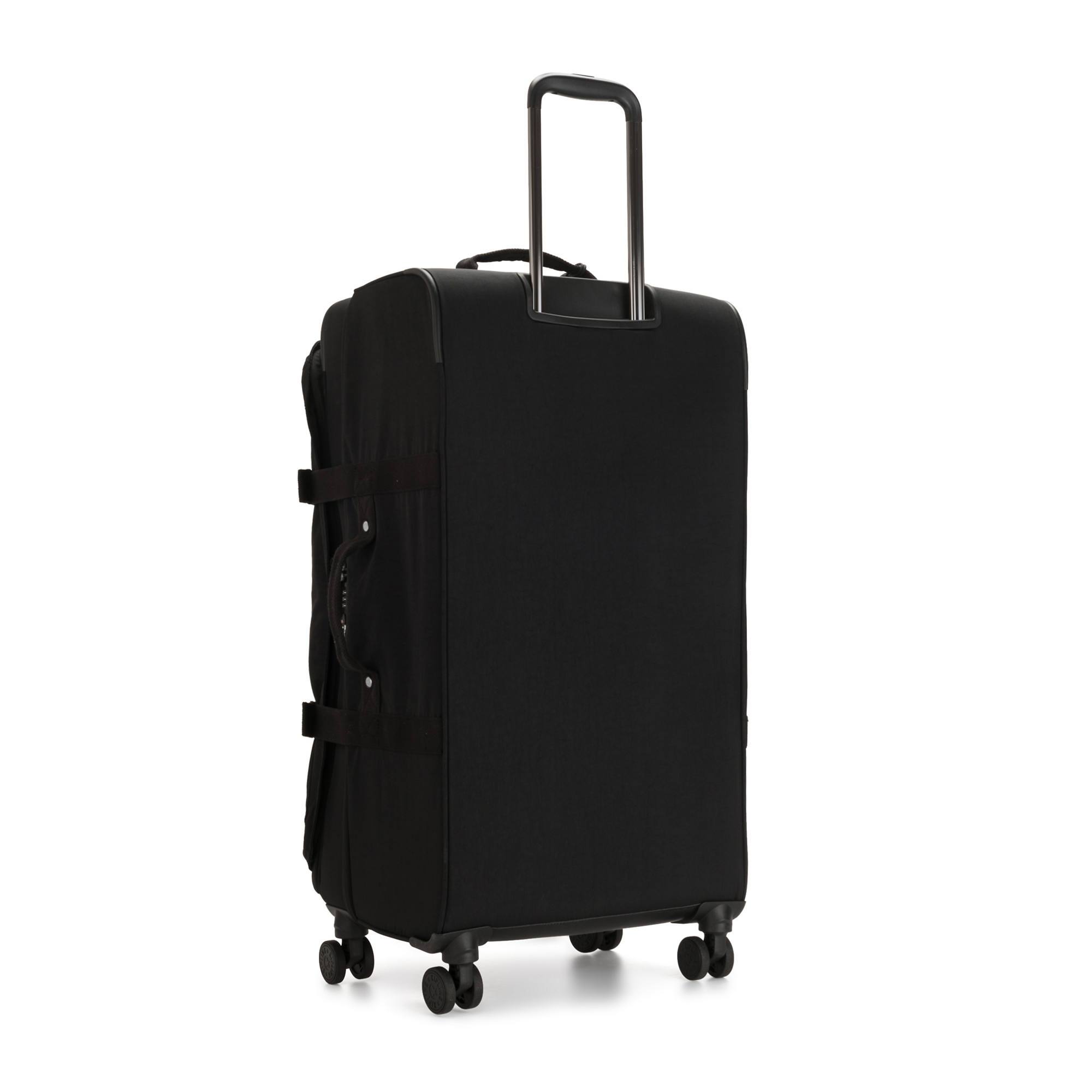 Kipling Spontaneous Large Rolling Luggage - Black Noir | Lightweight Expandable Suitcase with Wheels for Travel, Business Trips & Vacations