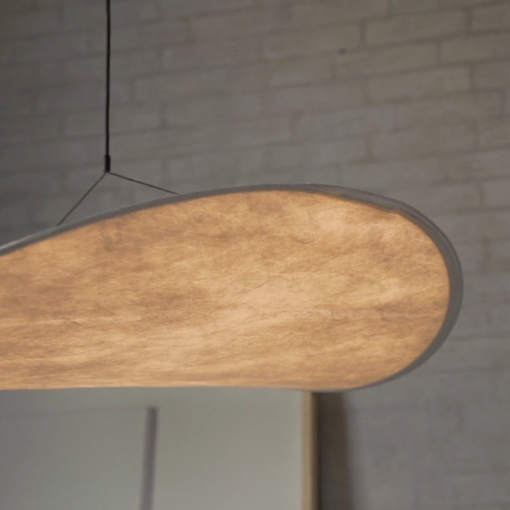 Modern Tense Pendant Lamp - Small 27.5 Inch (70cm) Diameter, Minimalist Ceiling Light Fixture for Dining Room, Kitchen Island or Bedroom Lighting