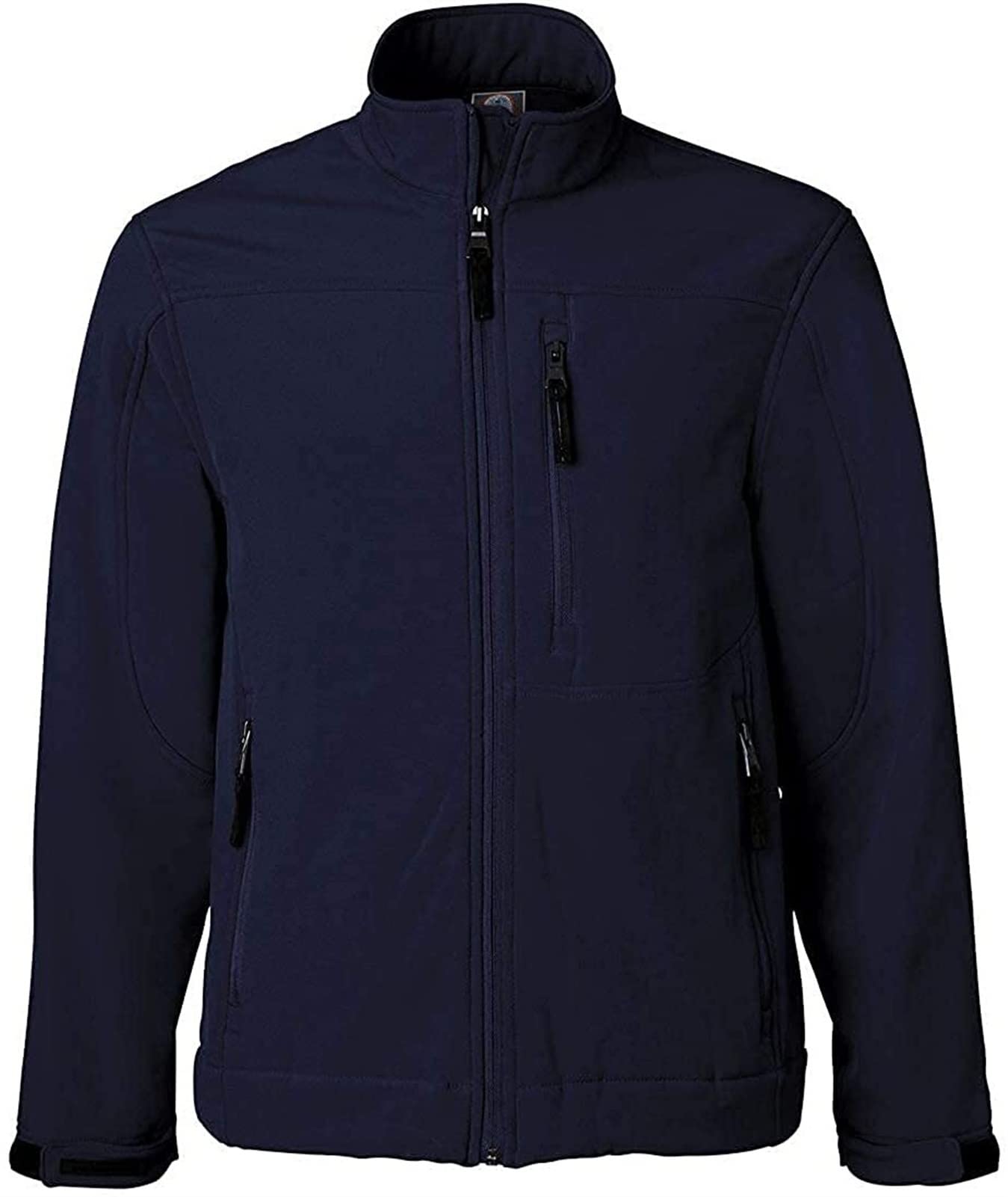 YOOMAO Men's Fleece Jacket - Weatherproof, Windproof & Water Resistant Soft Shell Hoodie - Heavyweight Midweight Fleece for Outdoor Activities (Navy Blue, XXX-Large) - Perfect for Hiking, Camping & Winter Sports
