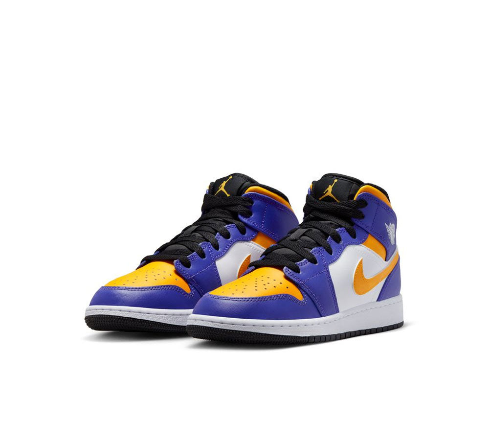 Original Air Jordan 1 Mid GS Basketball Shoes for Kids - Stylish Sneakers for School, Sports & Casual Wear