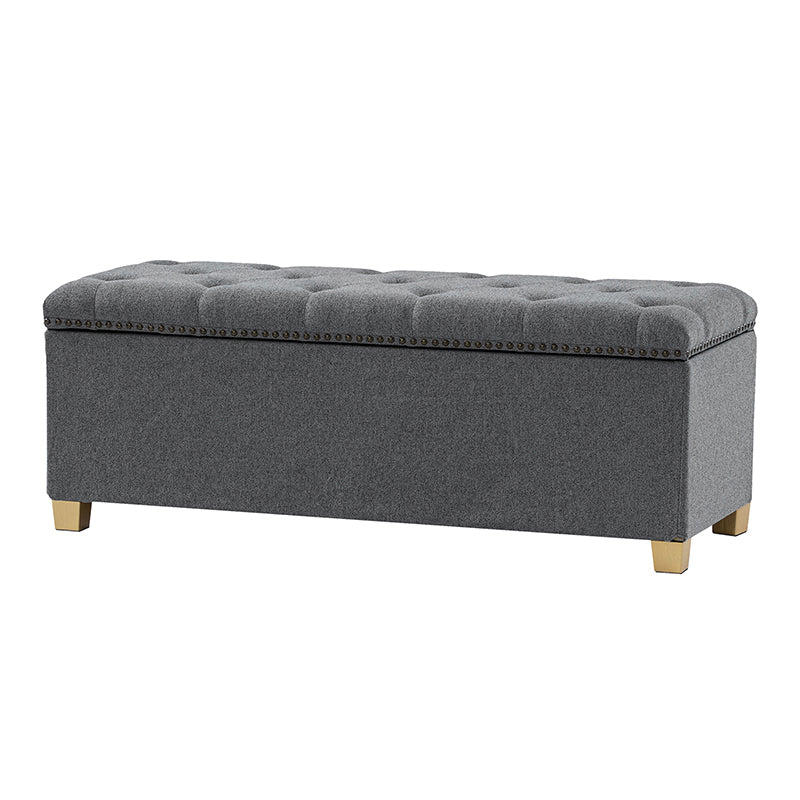 Versatile Minimalist Storage Bench with Removable Fabric Cover - Modern Entryway, Bedroom & Living Room Organizer - Perfect for Shoes, Blankets & Home Decor Storage