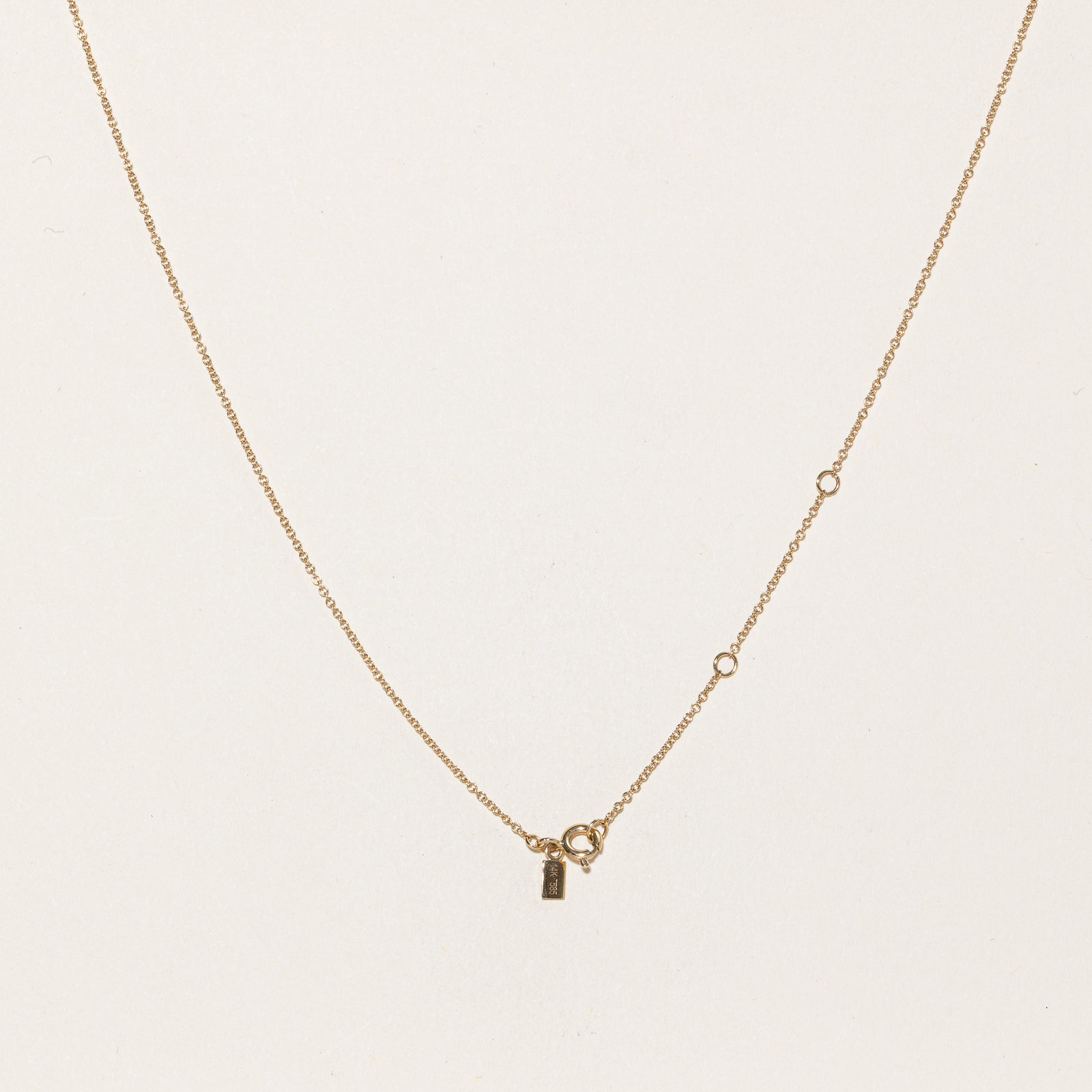 14K Rainbow Sapphire Pendant Necklace | 0.05ctw | 17.5