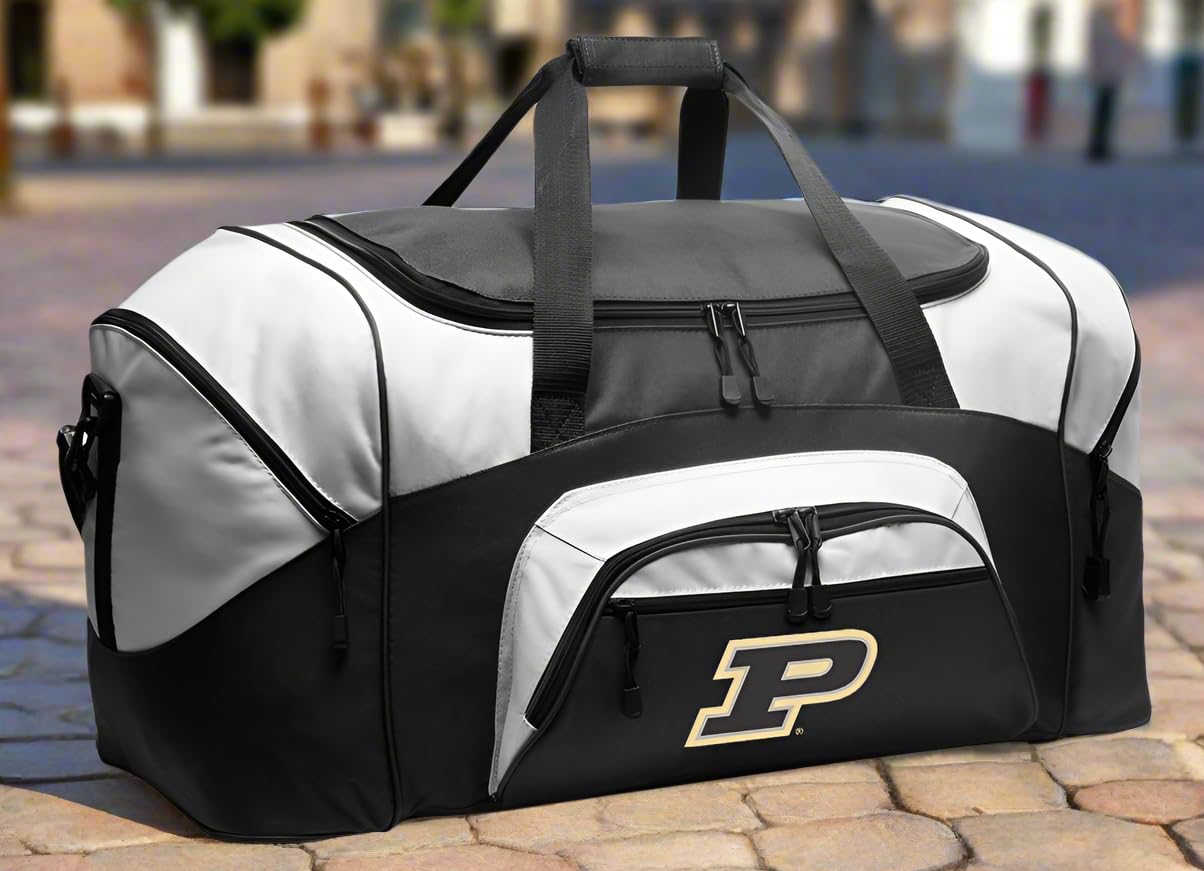 Purdue University Large Duffel Bag - Durable Gym Bag for Men & Women - Perfect for Travel, Sports & Workout Gear Storage