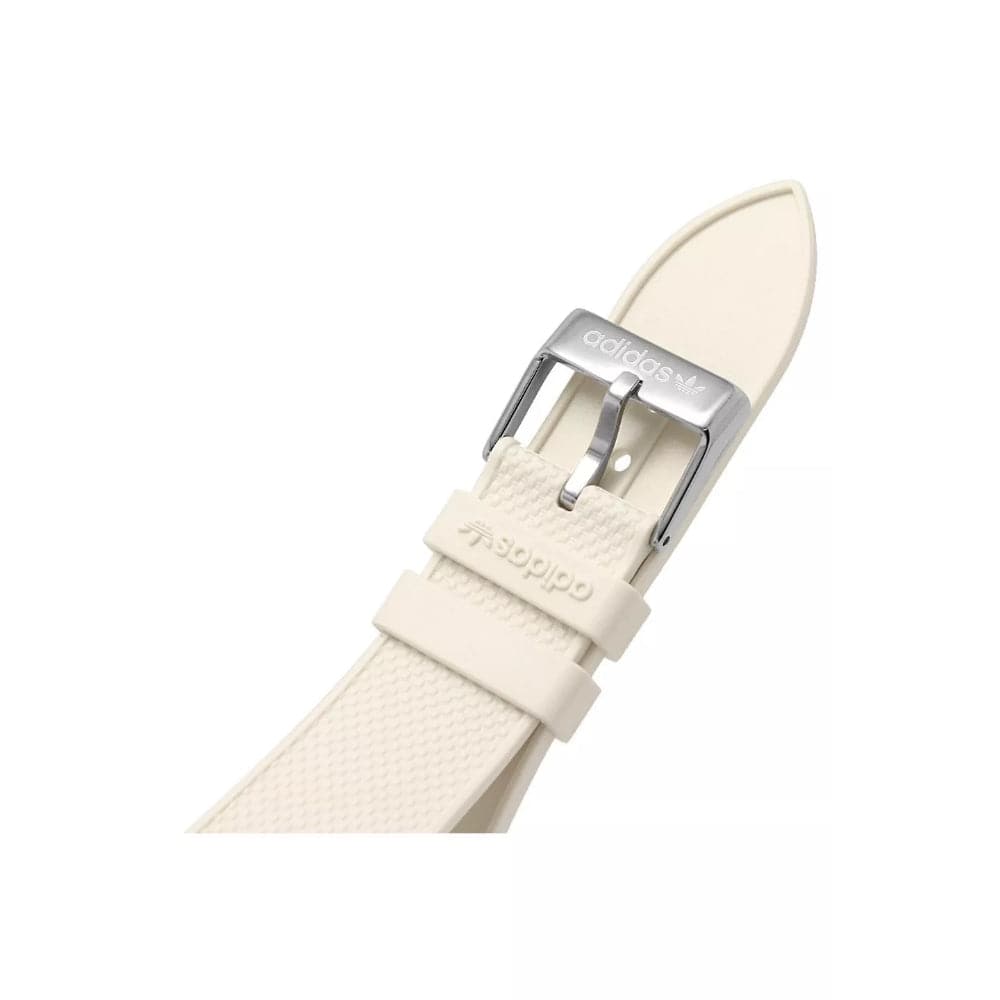 Adidas Originals Unisex Watch with White Dial & Resin Strap - Model AOST23048 | Stylish Casual & Sports Wear for Men & Women