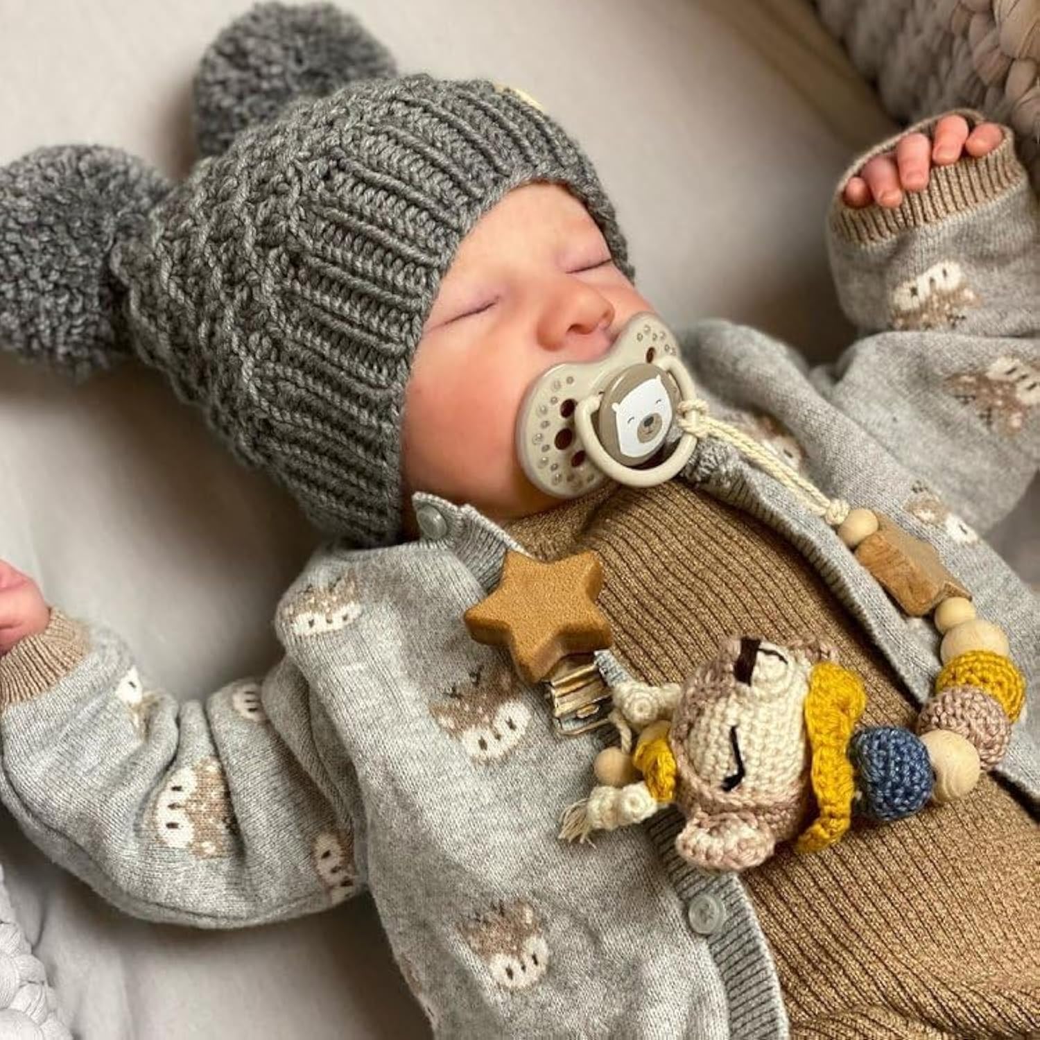 WOOROY 18 Inch Realistic Reborn Baby Doll Boy - Lifelike Weighted Sleeping Newborn Doll with Soft Body, Perfect Gift Toy for Kids Age 3+ | Great for Role Play, Therapy, Collecting & Gift Giving