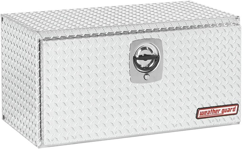 WEATHER GUARD 636002 Aluminum Underbed Tool Box - Durable Truck Storage for Tools & Equipment | Perfect for Pickup Trucks, Work Vans & RV Organization