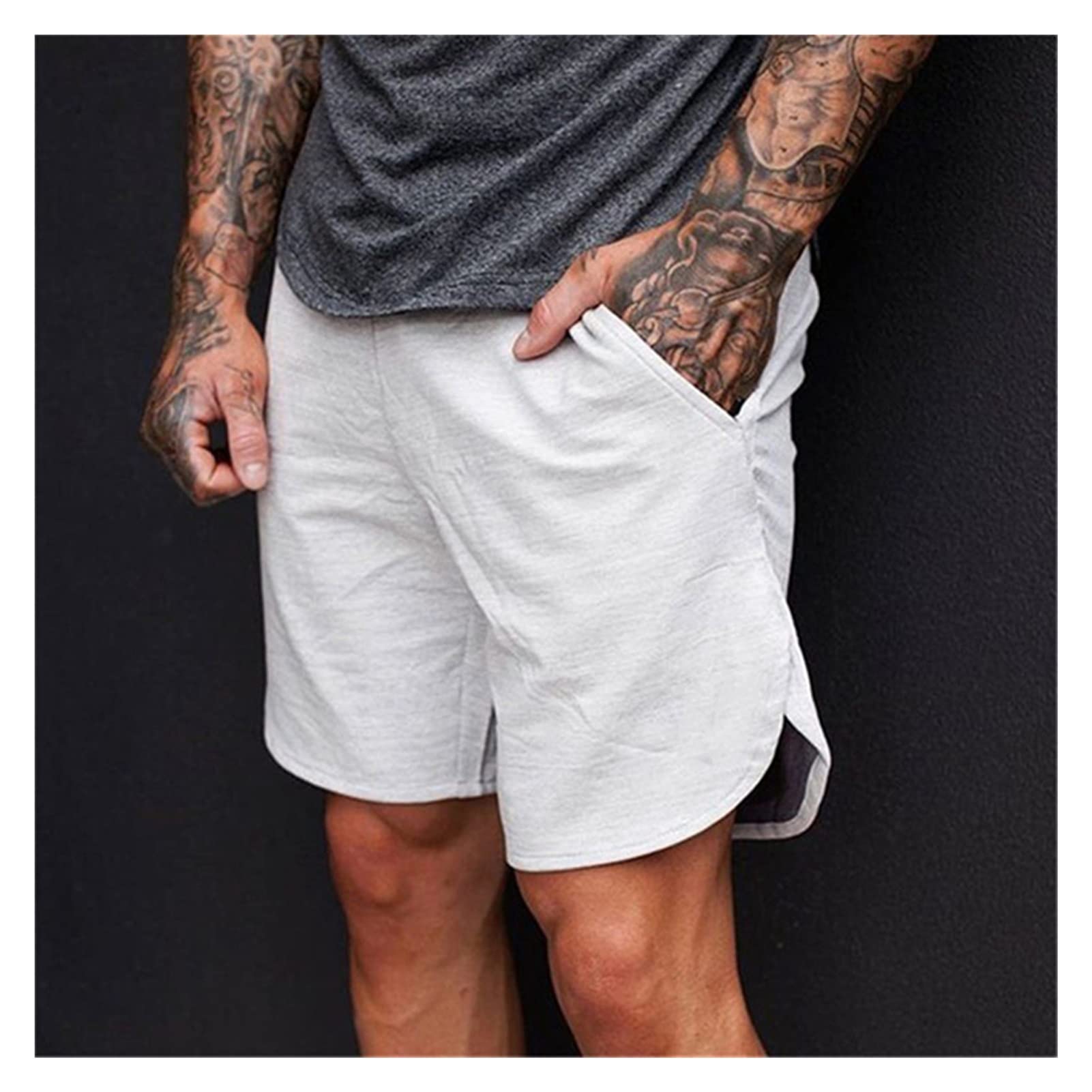 **Men's Running Shorts - Breathable Quick-Dry Jogging Gym Workout Shorts for Men - Professional Training & Fitness Sweatpants (XXL, Color A) - Ideal for Running, Gym, Sports & Outdoor Activities**