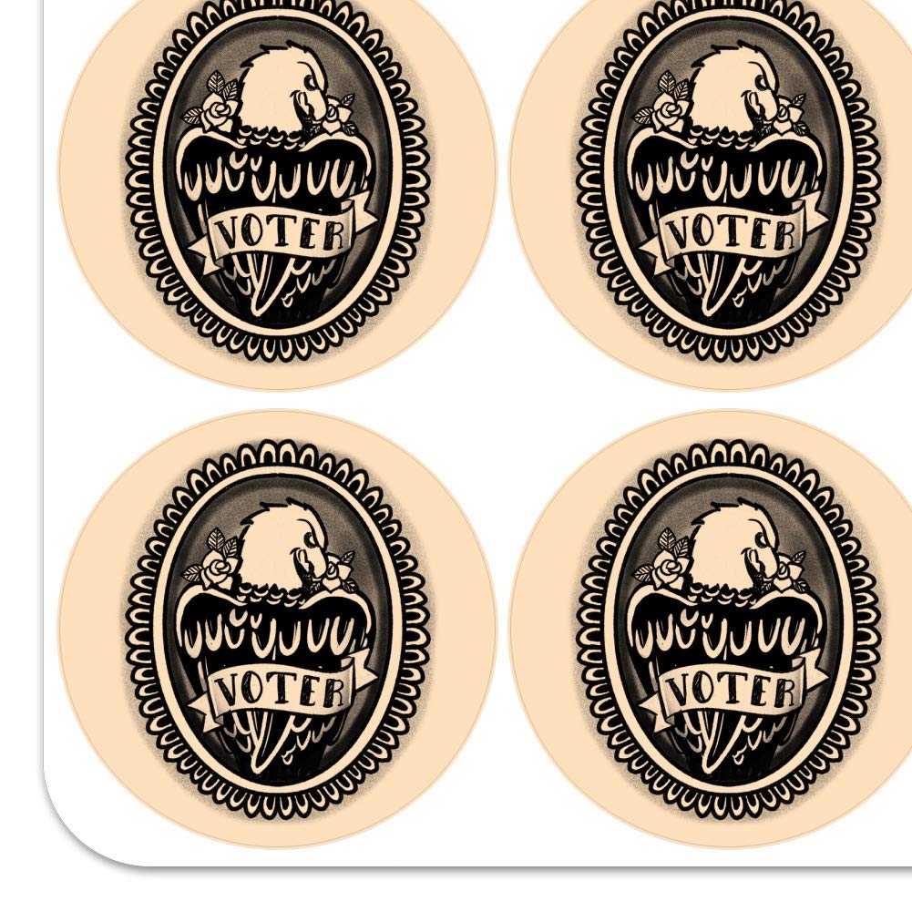 Eagle and Rose Tattoo Style Planner Stickers - Scrapbooking, Bullet Journal, DIY Craft Decoration for Calendars, Planners, and Scrapbooks | Perfect for Journaling, Gift Wrapping, and Home Decor