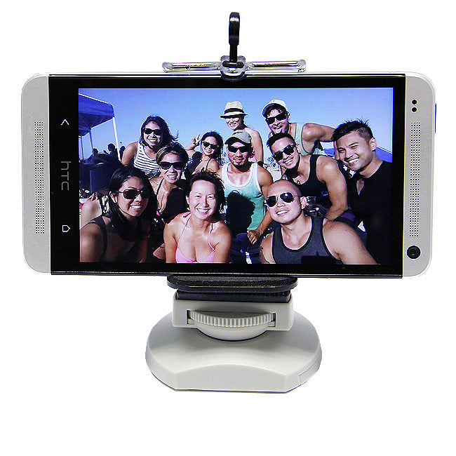 360° Swivel Adjustable Desktop Camera Stand & Phone Mount Holder for iPhone, Android Smartphones - Perfect for Video Calls, Live Streaming, Online Classes & Content Creation