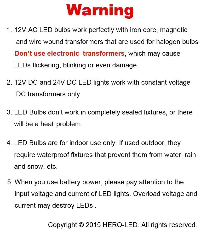BTG6-24T-WW 12V G6.35 Base LED Bulb - 3.5W (30-35W Halogen Equivalent) Warm White 3000K - 5 Pack Non-Dimmable - Perfect for RV, Marine, Landscape Lighting & Low Voltage Fixtures