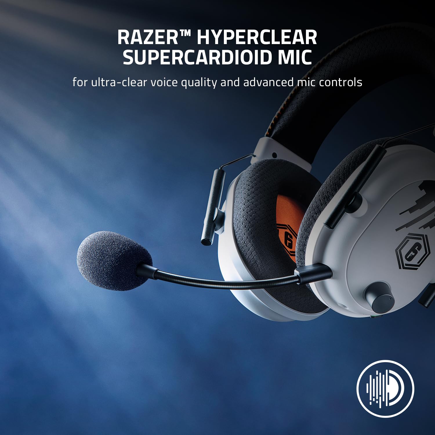 Razer BlackShark V2 Pro Wireless Gaming Headset - HyperSpeed Wireless, TriForce Titanium 50mm Drivers, HyperClear Mic - Premium Esports Headphones for Rainbow Six Siege, FPS, PC & Console Gaming