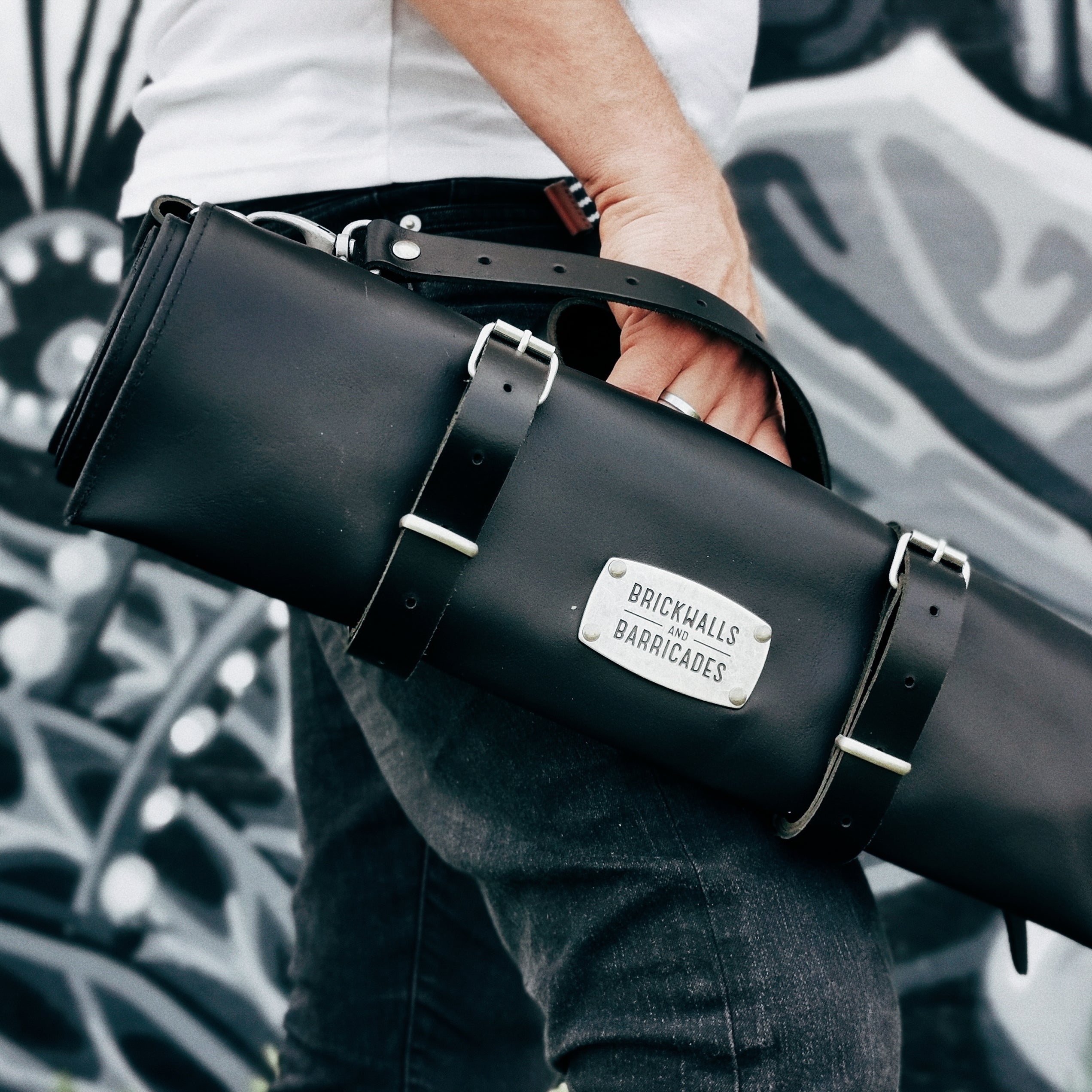 Premium 12-Slot Leather Knife Roll Bag for Chefs - Durable Black Professional Knife Case for Cooking, BBQ & Culinary School Use