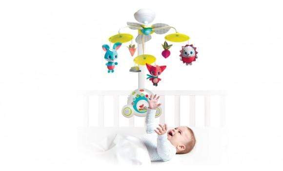 Tiny Love Meadow Days Soothe 'n Groove Baby Mobile - Musical Crib Mobile with Soothing Sounds & Motion for Nursery, Bedroom (Perfect for Newborns & Infants)