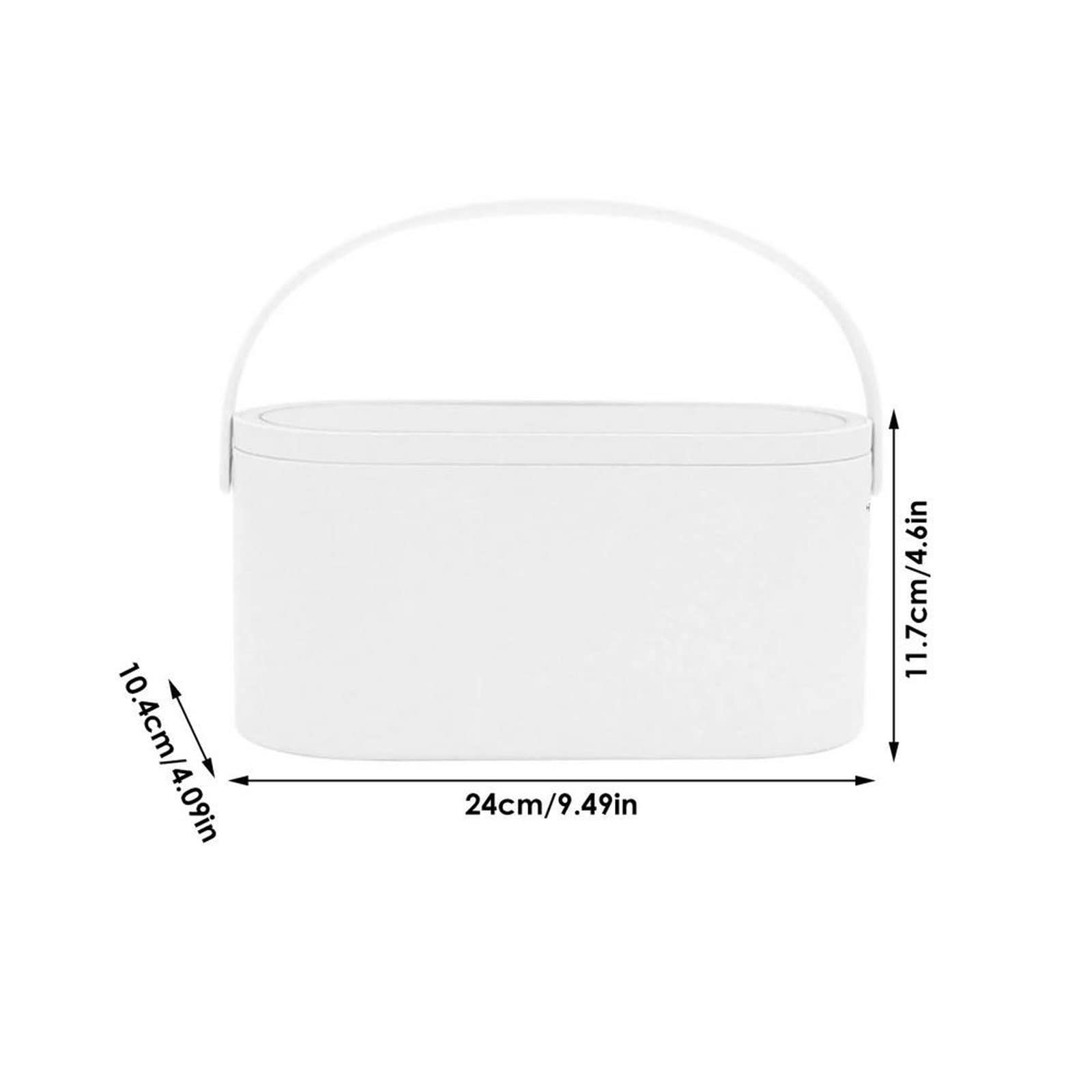Portable Jewelry Organizer & Makeup Storage Box with LED Lighted Mirror - Travel Cosmetic Case for Women | Perfect for Travel, Home Vanity & Gift Giving