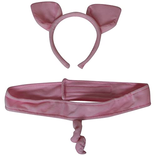Pig Headband Ears and Tail
