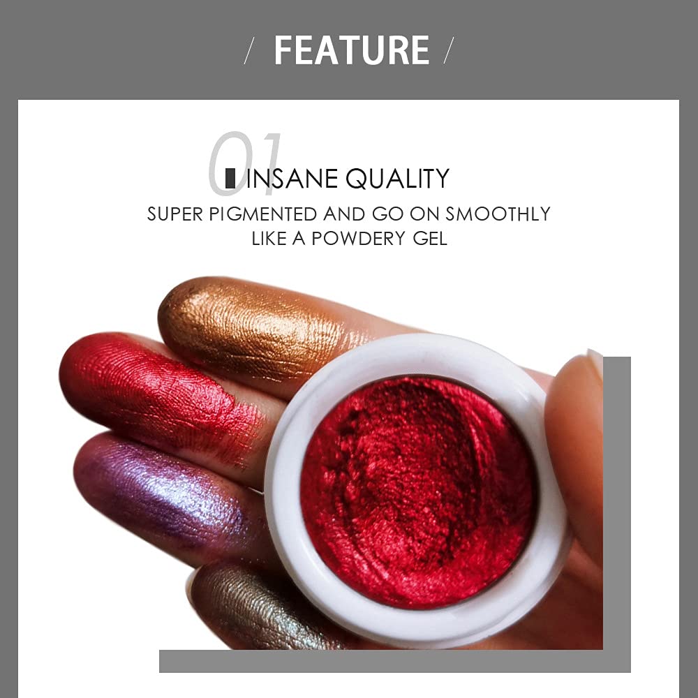 12-Color Glitter Eyeshadow Palette - Highly Pigmented, Long Lasting for Party & Night Out Makeup