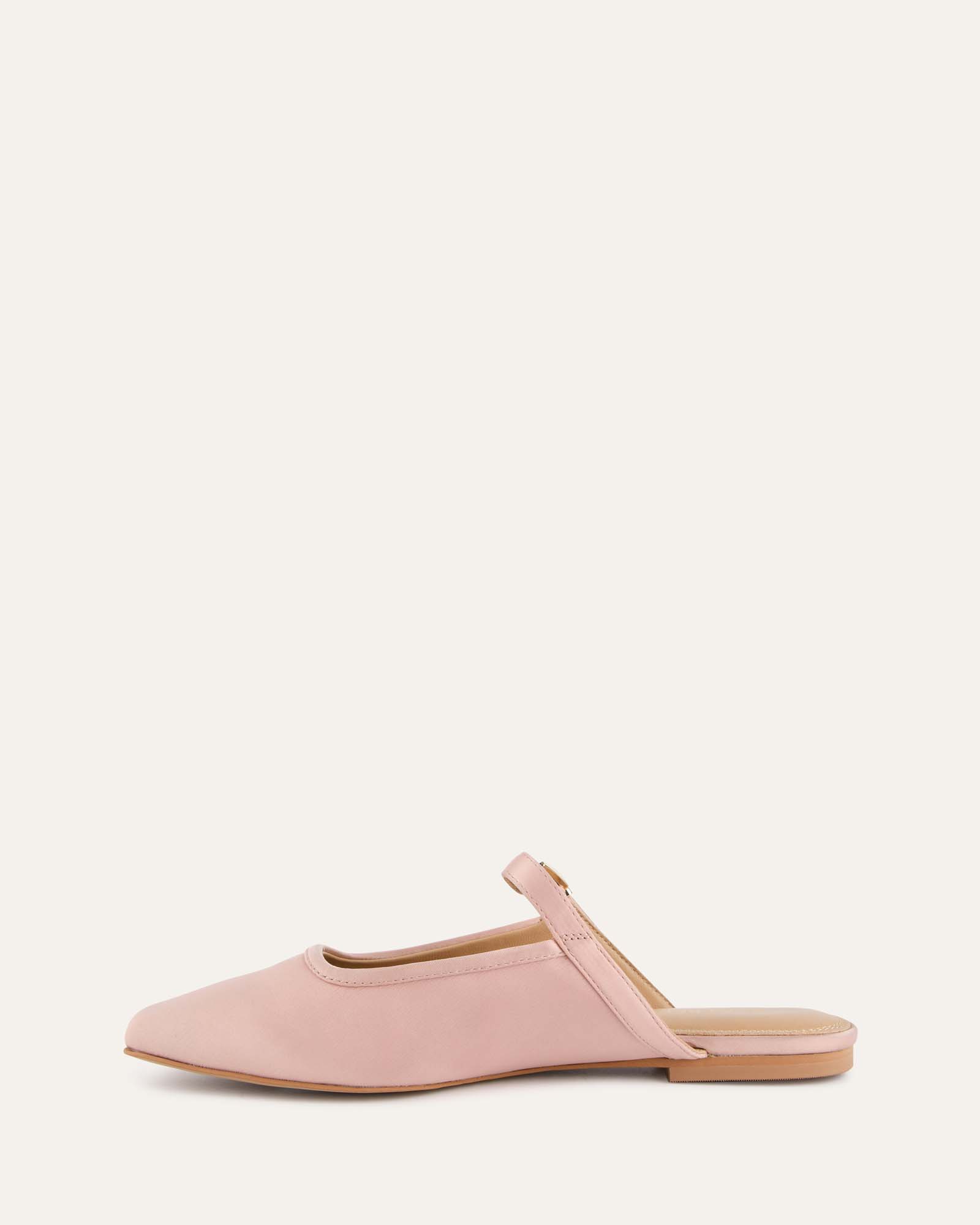 SAMMY DRESS Women's Blush Satin Ballet Flats - Comfortable & Elegant for Work, Wedding & Party Occasions