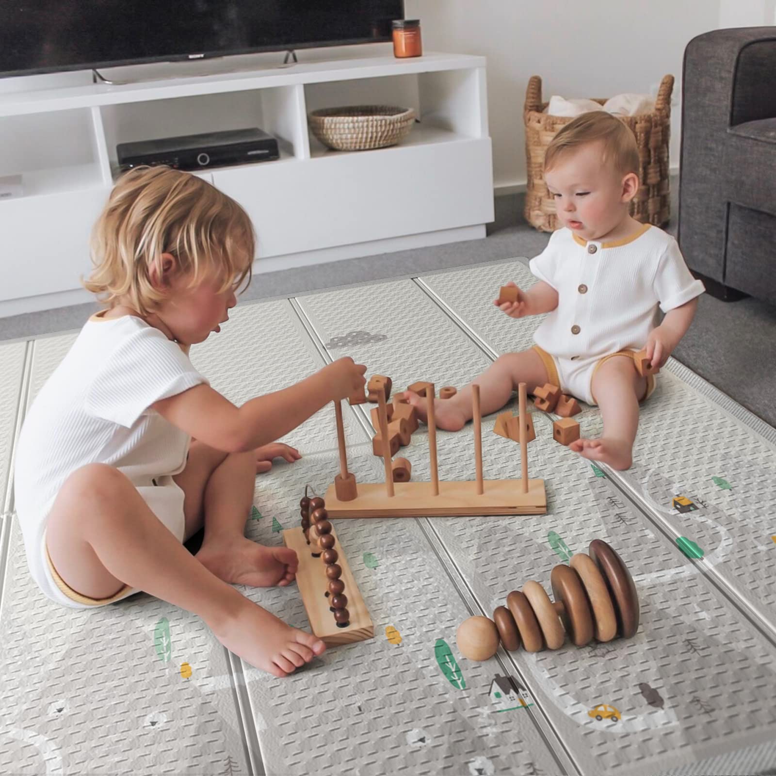 ZEEBABA Extra Large Baby Play Mat 59