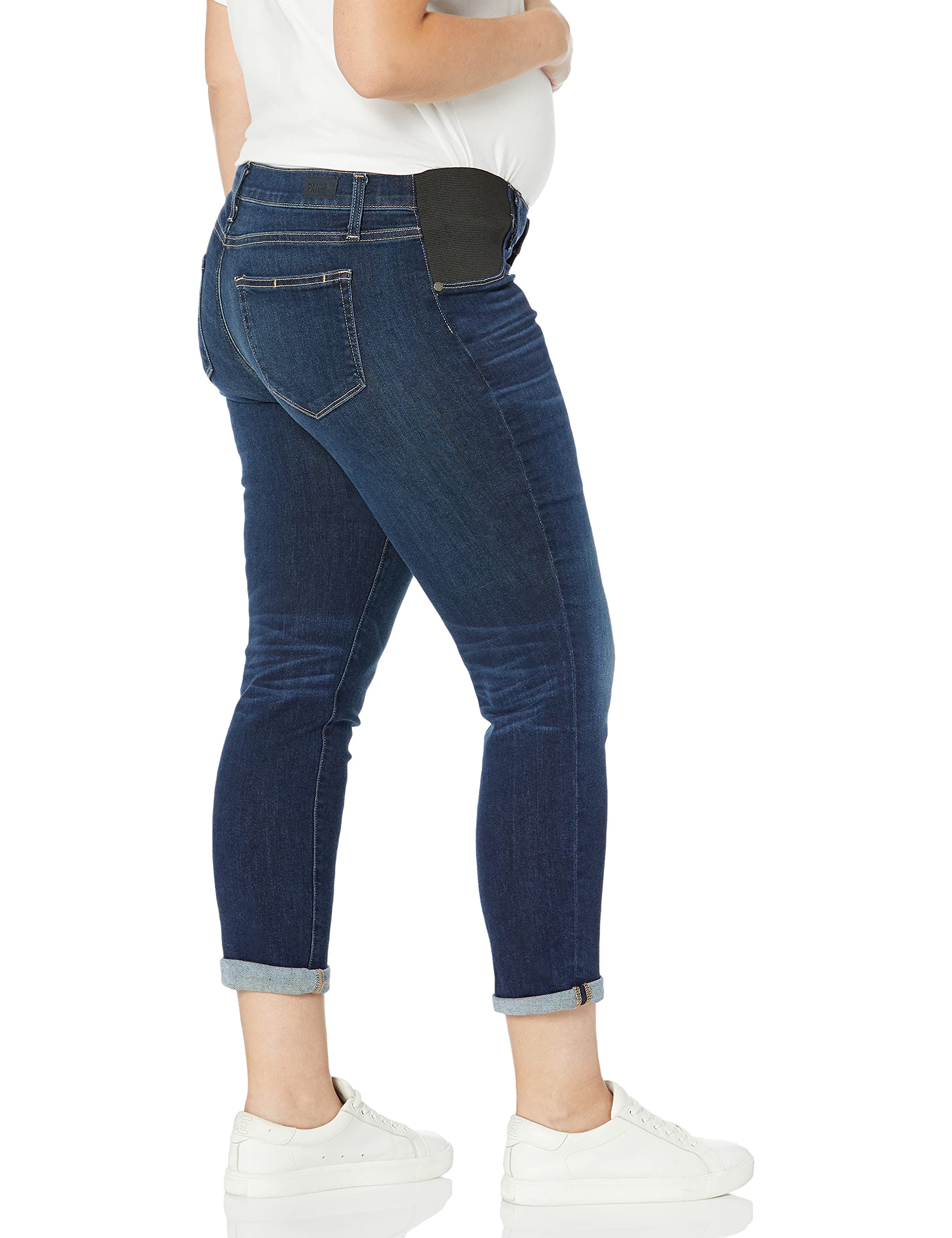 PAIGE Women's Brigitte Maternity Jeans - Stretch Denim Pants for Pregnant Women | Comfortable & Stylish Pregnancy Outfit for Work & Casual Wear