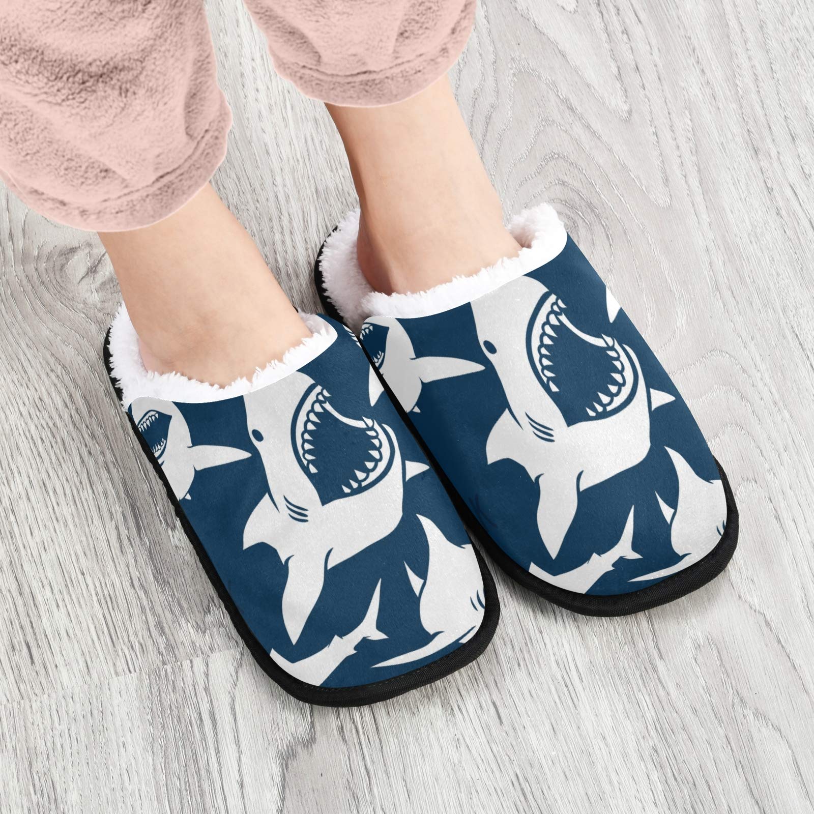 ALAZA Non-Slip Abstract Octopus Slippers for Men & Women - Comfortable Home, Hotel, Spa & Travel House Shoes for Indoor & Outdoor Use