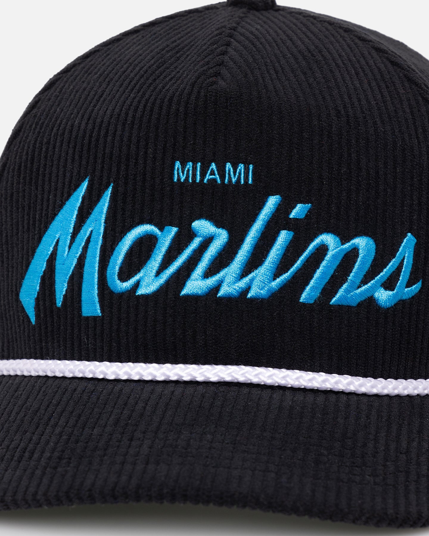 47 Brand Miami Marlins 'MLB Opening Day' Crossrope Hitch Snapback Black Hat - Adjustable Baseball Cap for Men & Women - Perfect for Baseball Games, Sports Events & Casual Wear