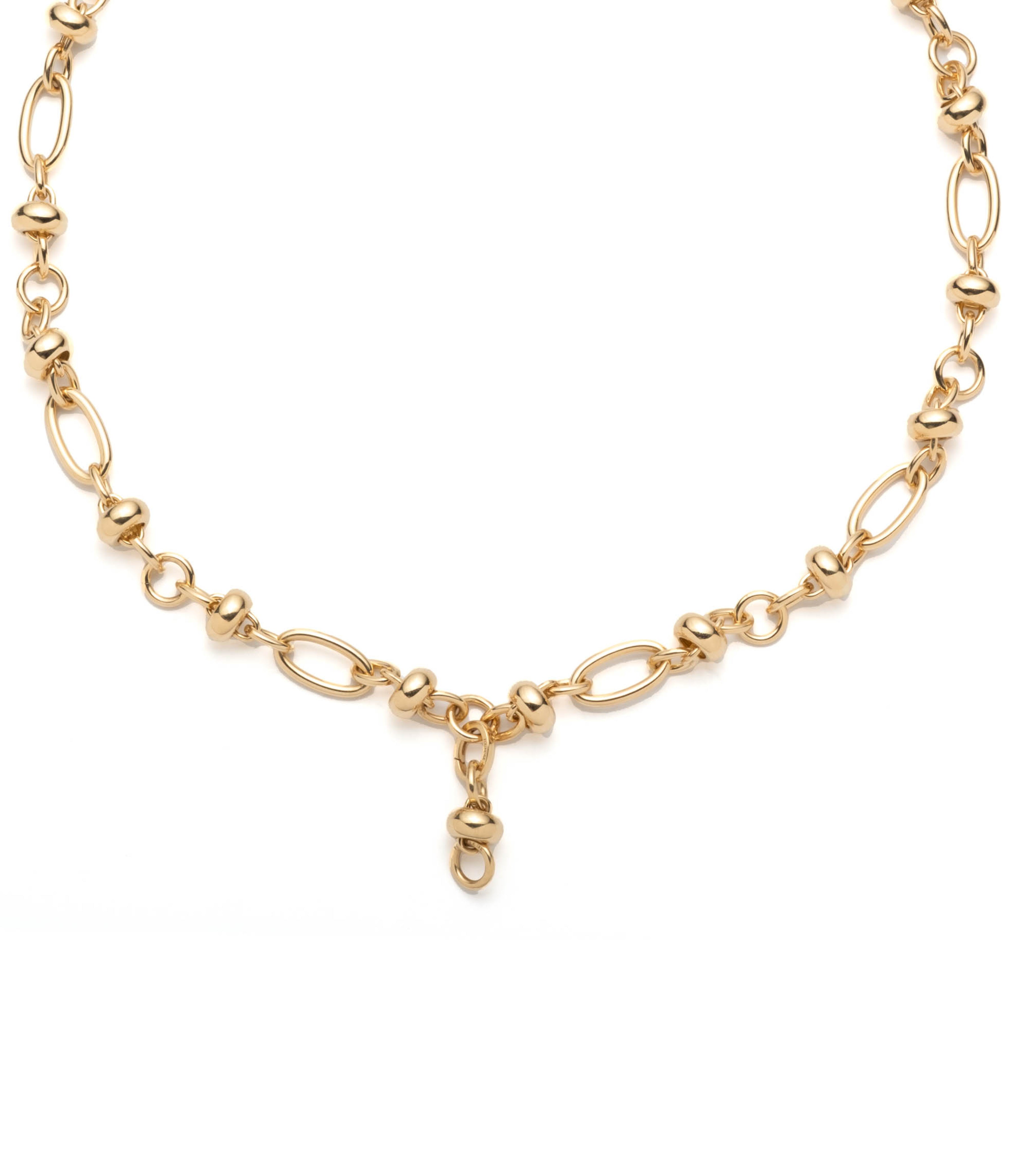 Orbit Extension Chain Necklace - 14K Yellow Gold Adjustable Length Chain for Women | Perfect for Layering, Gift Giving & Everyday Elegance