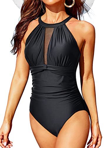 Best One Piece Swimsuits for Women - Tummy Control Halter Bathing Suits - Perfect for Beach, Pool & Vacation