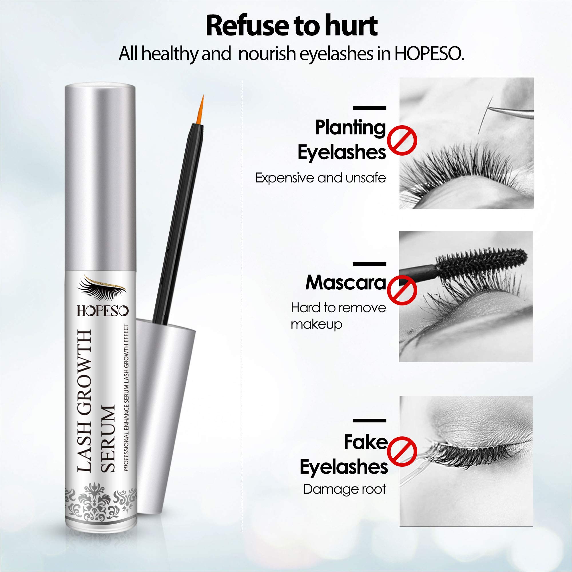 Natural Eyelash & Eyebrow Growth Serum - 5ml | Lengthen & Thicken Lashes & Brows Fast | Vegan, Cruelty-Free Lash Enhancer for Daily Use | Perfect for Special Occasions & Everyday Beauty Routine