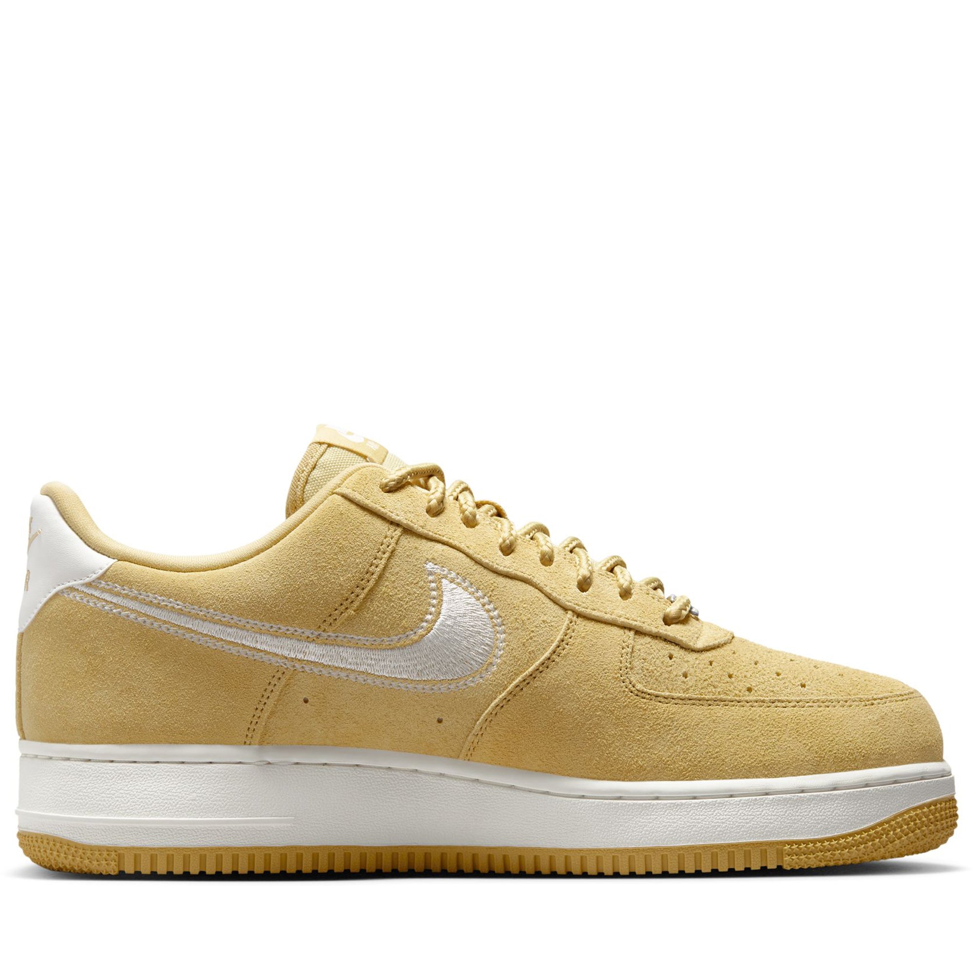 Nike Air Force 1 '07 LV8 Sneakers - Buff Gold/Sail Colorway - Men's/Women's Casual Shoes for Streetwear & Everyday Wear