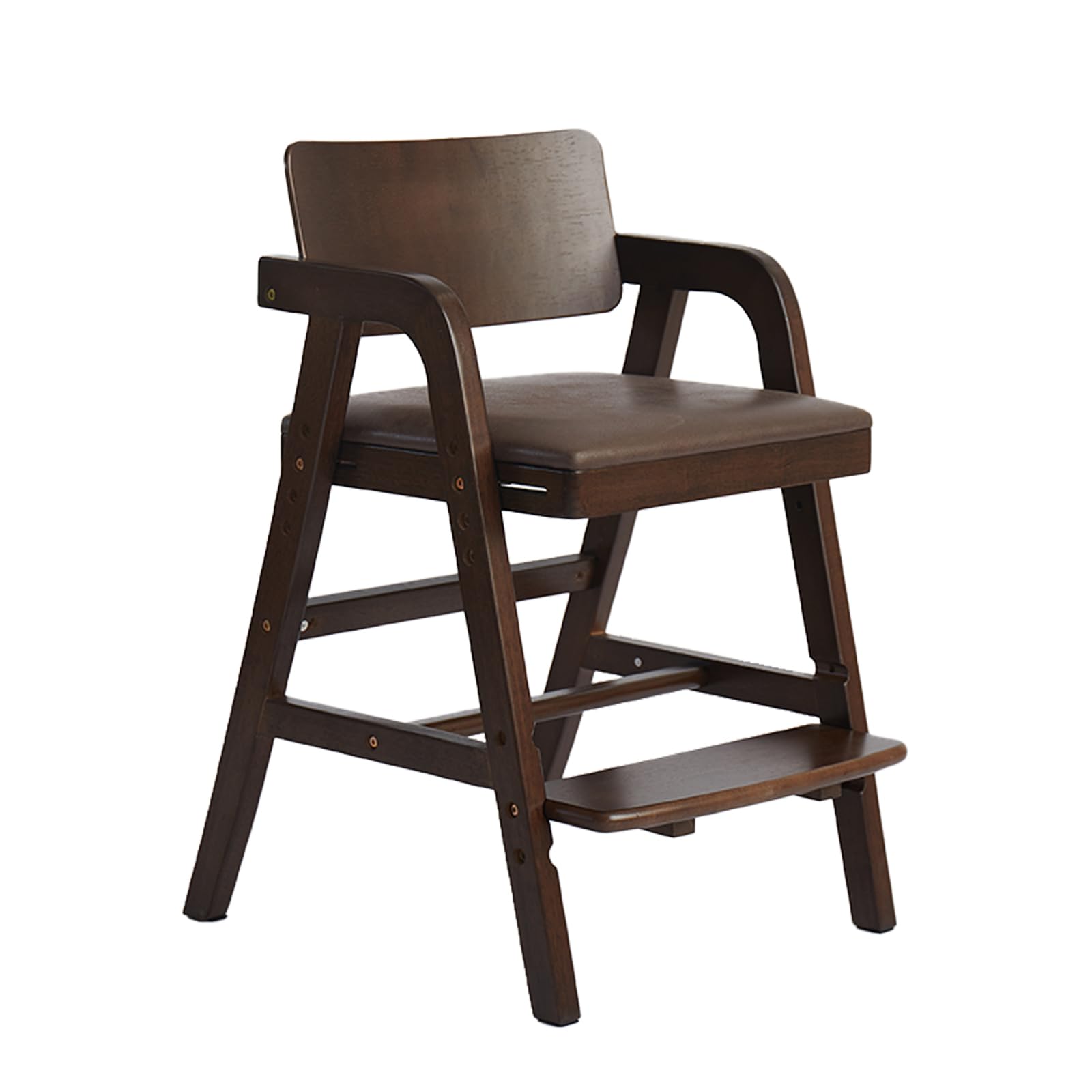 Solid Wood High Chairs for Toddlers - Adjustable Height Baby Dining Chair & Study Chair for Kids | Perfect for Kitchen, Dining Room & Homeschooling