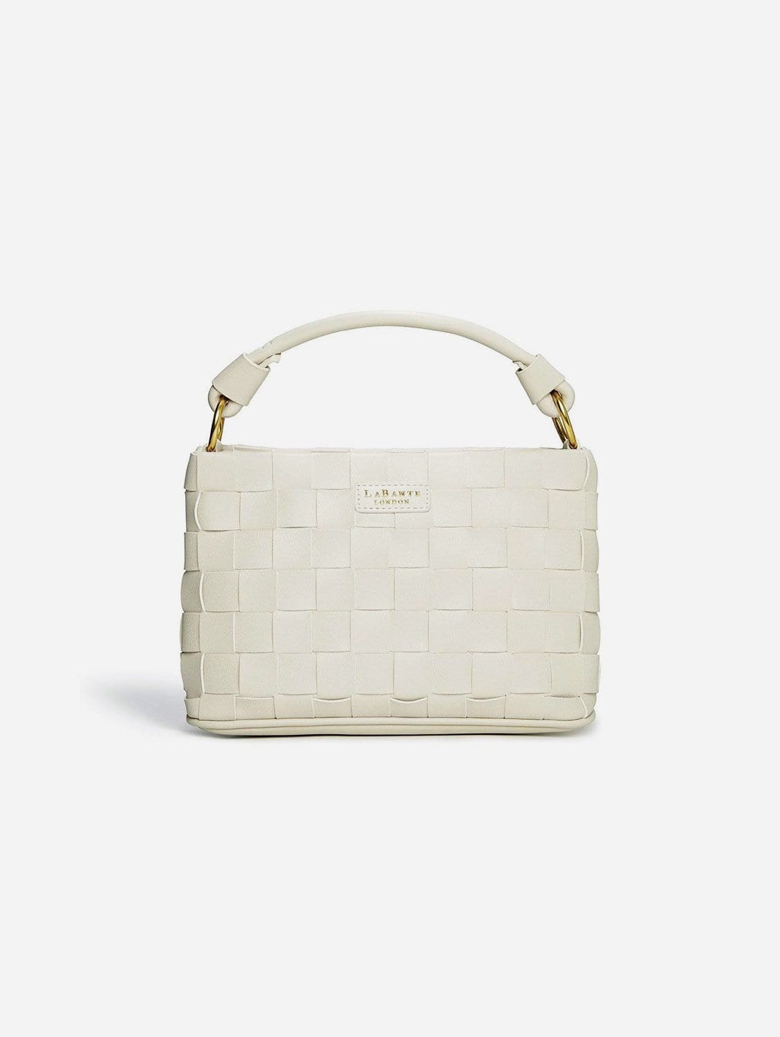 Baby Bella Woven Vegan Leather Crossbody Bag for Women | White | Perfect for Everyday Use, Travel & Shopping