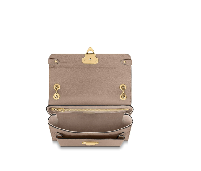 Louis Vuitton Vavin PM Monogram Empreinte Leather Crossbody Bag in Cream - Elegant Everyday Purse for Women, Perfect for Work, Shopping & Date Night