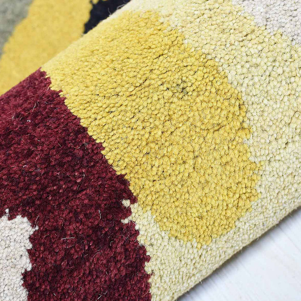 Belfast Hand Tufted Wool Area Rug - Soft & Durable Non-Slip Living Room Carpet for Home Decor - Perfect for Bedroom, Office & Cozy Spaces