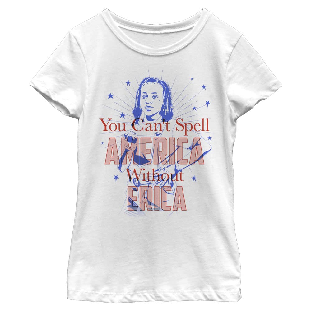 Stranger Things Erica Sinclair T-Shirt for Women - Official Netflix Merchandise, Soft Cotton Short Sleeve Tee - Perfect for Cosplay, Halloween & TV Show Fans